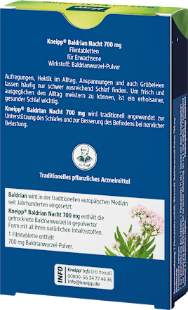 Baldrian Nacht 700mg Tabletten, 30 St