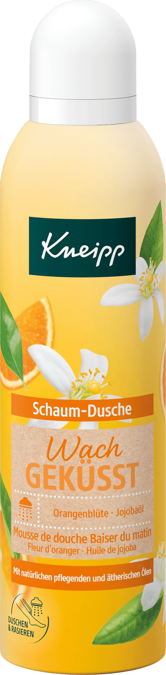 Mousse de douche Kneipp Wach BÉSUÉE, 200 ml