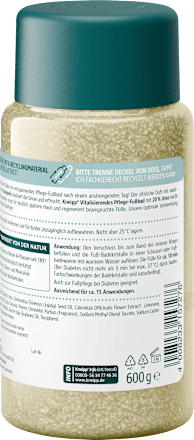 Fußbadekristalle vitalisierend, 600 g