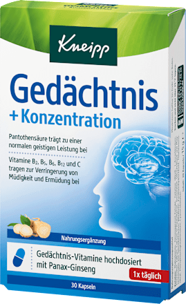 Gedächtnis + Konzentration Kapseln 30 St, 15 g