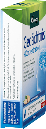 Gedächtnis + Konzentration Kapseln 30 St, 15 g