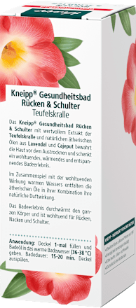 Gesundheitsbad Rücken & Schulter, 100 ml