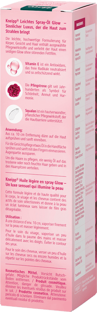 Körperöl leichtes Spray-Öl Glow, 100 ml
