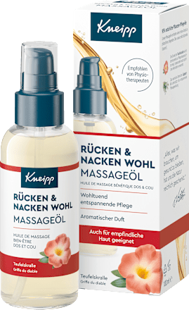 Massageolie rug &amp; nek welzijn, 100 ml