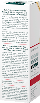 Massageolie rug &amp; nek welzijn, 100 ml