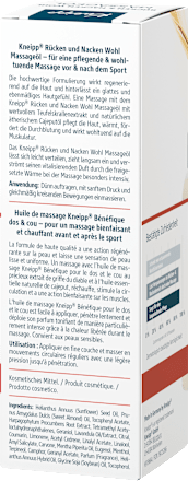 Massageolie rug &amp; nek welzijn, 100 ml