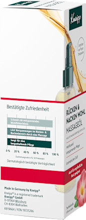 Massageolie rug &amp; nek welzijn, 100 ml