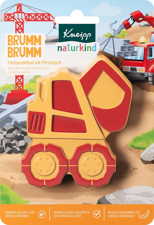 Kneipp Naturkind Enfant Additif de bain Bain effervescent coloré Brumm Brumm, 1 pce