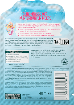 Regenboog Zeemeermin Bubbelbad, 40 ml