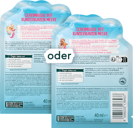 Regenboog Zeemeermin Bubbelbad, 40 ml