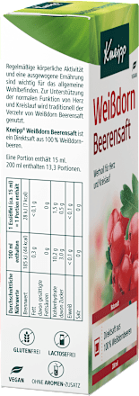 Meidoornbessensap voor hart en bloedsomloop, 200 ml