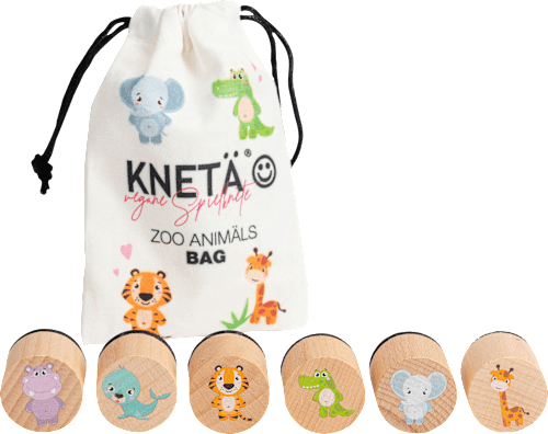 Holzstempel Set Zoo Animäls für Knete 6 tlg, 1 St