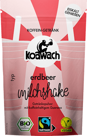 Getränkepulver, Milchshake Erdbeere, 75 g koawach