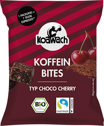 Koffein Bites Choco Cherry, 36 g koawach