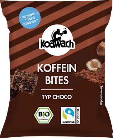 Koffein Bites Chocolate, 36 g koawach
