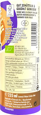 Trinkfertiger Schokodrink, Weisse Schoko mit natürlichem Koffein aus Guarana, 235 ml