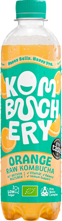 Erfrischungsgetränk, Orange Raw Kombucha, 400 g EINWEG