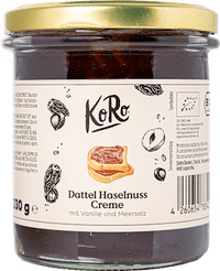 Brotaufstrich, Dattel-Haselnuss-Creme, 330 g KoRo