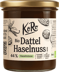 Brotaufstrich, Dattel-Haselnuss-Creme, 330 g KoRo