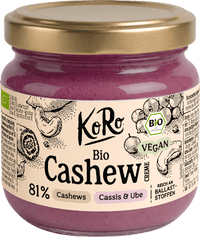 Cashew Creme mit Cassis & Ube, 200 g