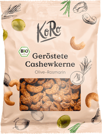Geröstete Cashewkerne, Olive-Rosmarin, 150 g
