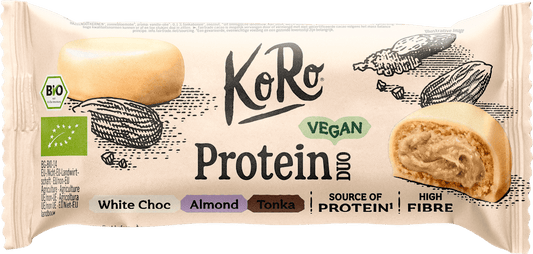 KoRo Protein Duo Blanc Chocolat Amande Tonka, 40 g