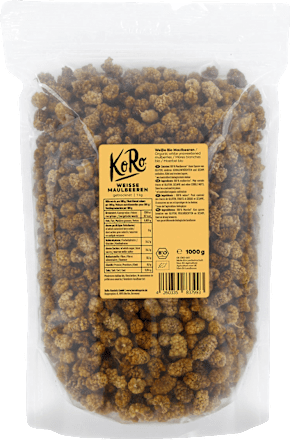Trockenfrüchte, weiße Maulbeeren, 1.000 g