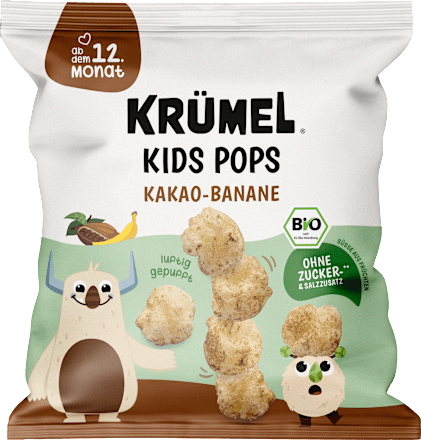 Kindersnack Popcorn Kakao-Banane ab dem 12. Monat, 20 g