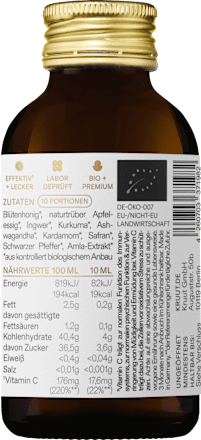 10-Tage-Trinkkur Ayurveda Wildkräuterauszug, 100 ml kruut