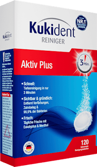 Gebissreiniger Aktiv Plus, 120 St