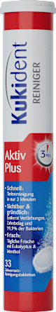 Active Plus Tandprothese Reinigingstabs, 33 stuks