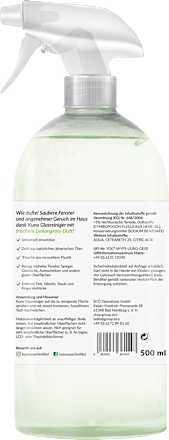 Glasreiniger Lemongrass, 500 ml Kuno