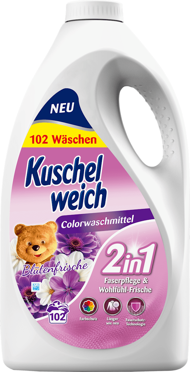 Kuschelweich Colorwaschmittel flüssig Blütenfrische, 102 Wl