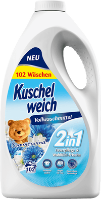 Kuschelweich Vollwaschmittel flüssig Sommerwind, 102 Wl