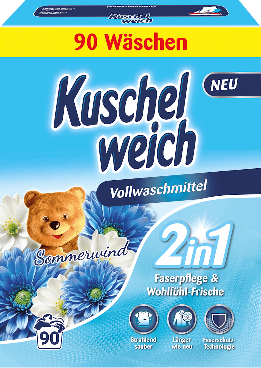 Kuschelweich Vollwaschmittel Pulver Sommerwind, 90 Wl