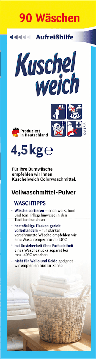 Kuschelweich Vollwaschmittel Pulver Sommerwind, 90 Wl