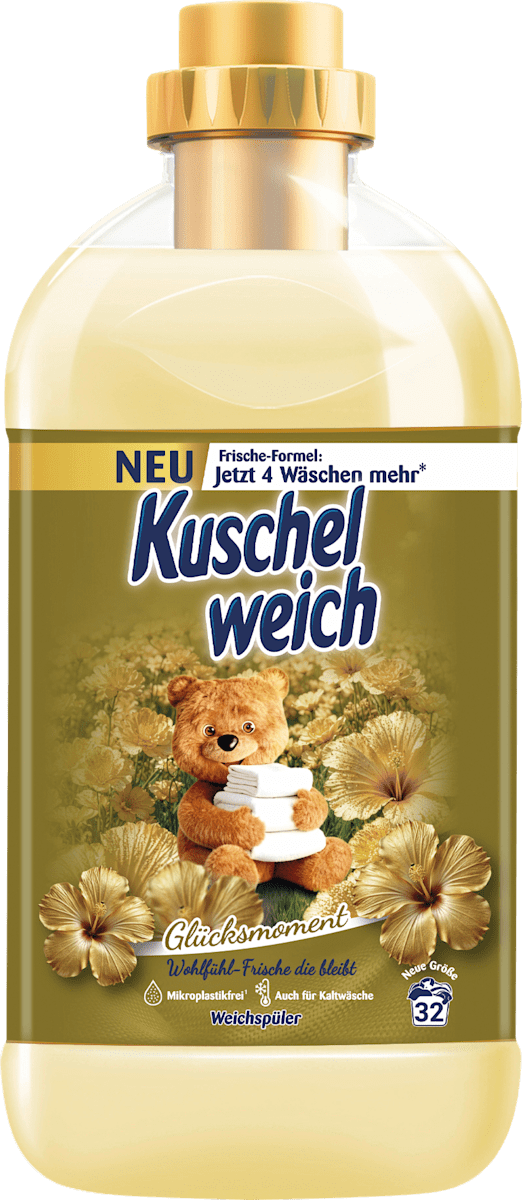 Kuschelweich Weichspüler Glücksmoment 32WL, 750 ml