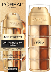 Anti-Aging Gesichtsserum Le Duo mit Kollagen Peptid, Vitamin B3 und C, 30 ml