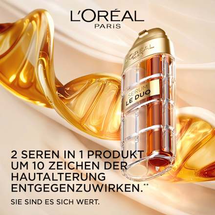Anti-Aging Gesichtsserum Le Duo mit Kollagen Peptid, Vitamin B3 und C, 30 ml