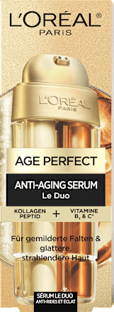 Anti-Aging Gesichtsserum Le Duo mit Kollagen Peptid, Vitamin B3 und C, 30 ml