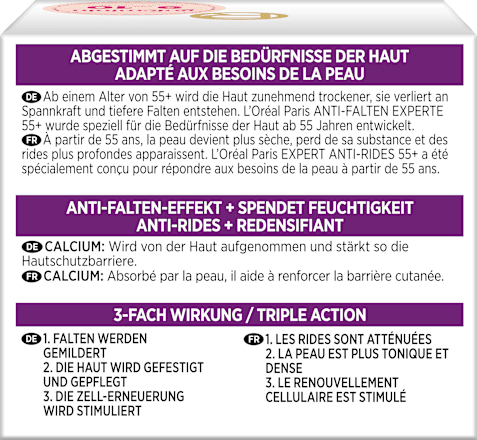 Anti-rimpel nachtcrème Expert 55+, 50 ml