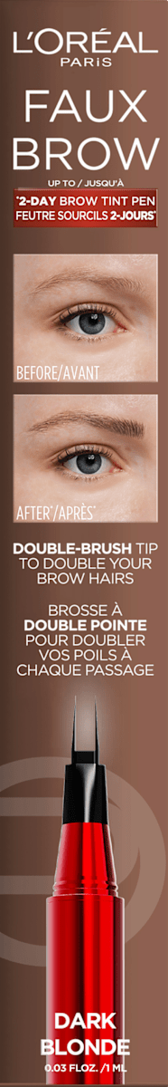 Wenkbrauwpotlood Infaillible Faux Brow Donkerblond, 1 ml