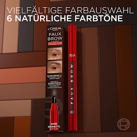 Augenbrauenstift Infaillible Faux Brow Dark Brunette, 1 ml