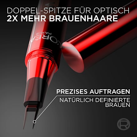 Wenkbrauwpotlood Infaillible Faux Brow Donkerbruin, 1 ml