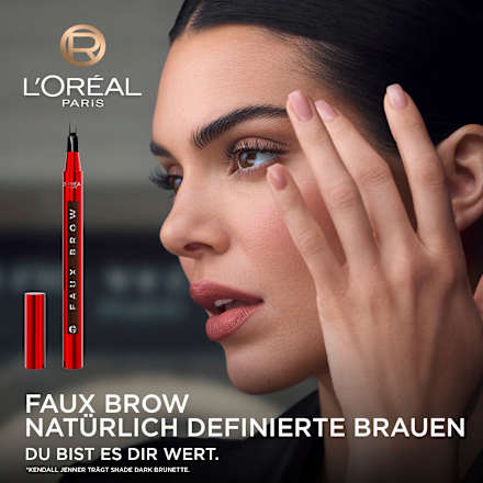 Wenkbrauwpotlood Infaillible Faux Brow Donkerbruin, 1 ml