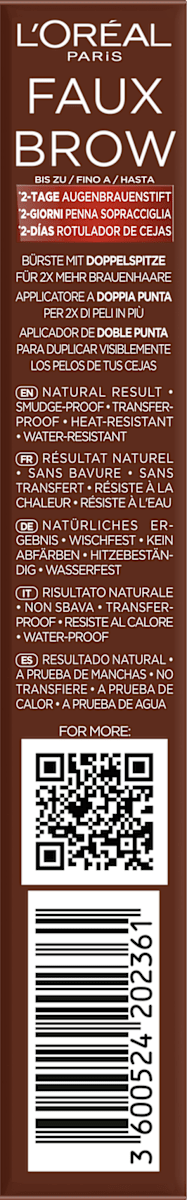 Wenkbrauwpotlood Infaillible Faux Brow Light Brunette, 1 ml