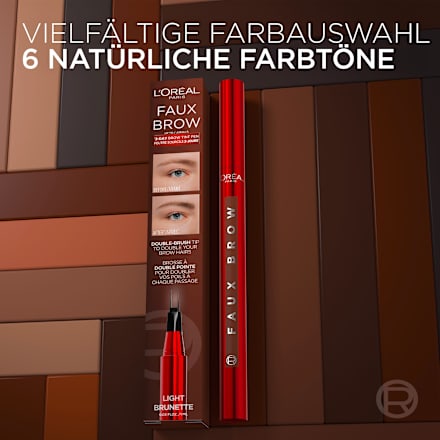 Augenbrauenstift Infaillible Faux Brow Light Brunette, 1 ml