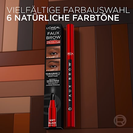 Augenbrauenstift Infaillible Faux Brow Soft Black, 1 ml