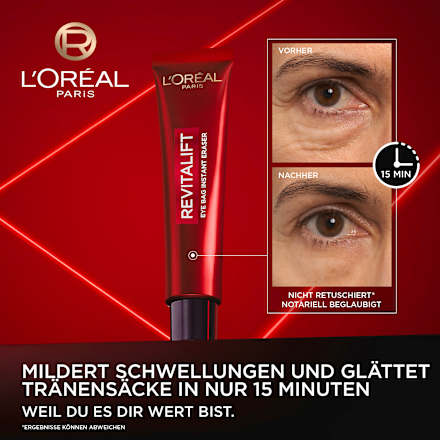 Augencreme Anti-Tränensack Laser Sofort Augenlifting, 15 ml