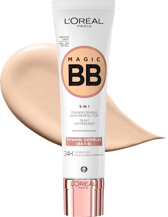 BB Cream 5in1, 24h feuchtigkeitsspendend, Hell bis Mittel, LSF 11, 30 ml